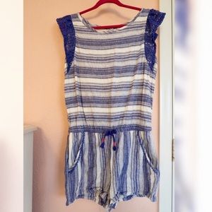 Cat & Jack Striped Romper Size 10/12